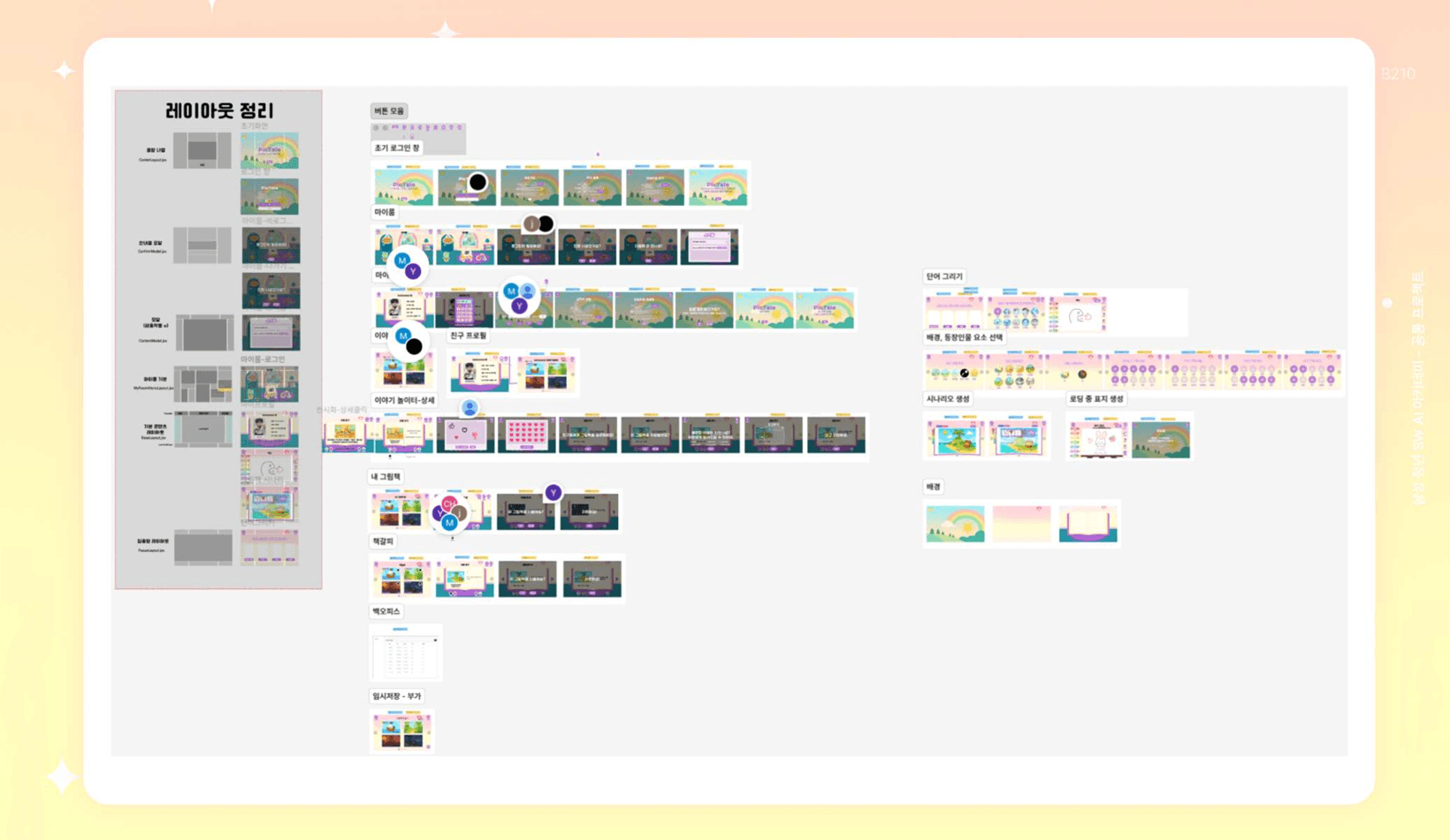 Figma 사용 유아용 레이아웃 기획